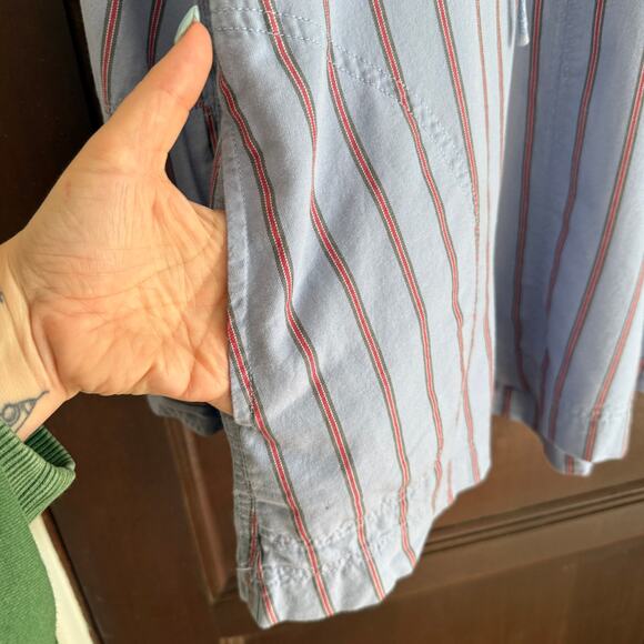 FREE PEOPLE | We the Free Lisbon Tunic in Blue Multi Striped Popover | Small - Picture 7 of 8